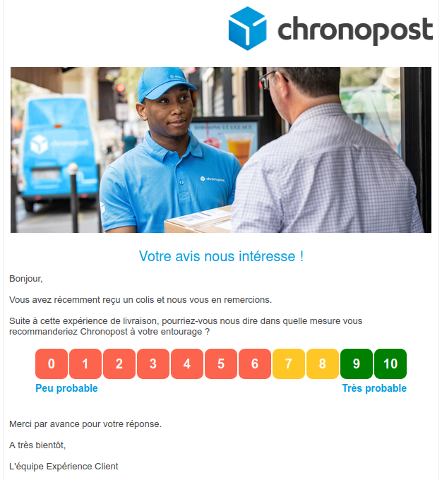 Sondage Chronopost